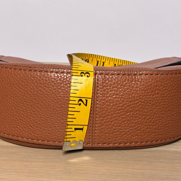 J.Crew Pebbled Leather Saddle Crossbody Bag - Picture 8 of 10